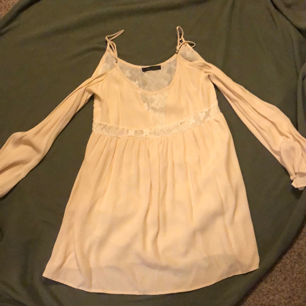 Off white dress with lace